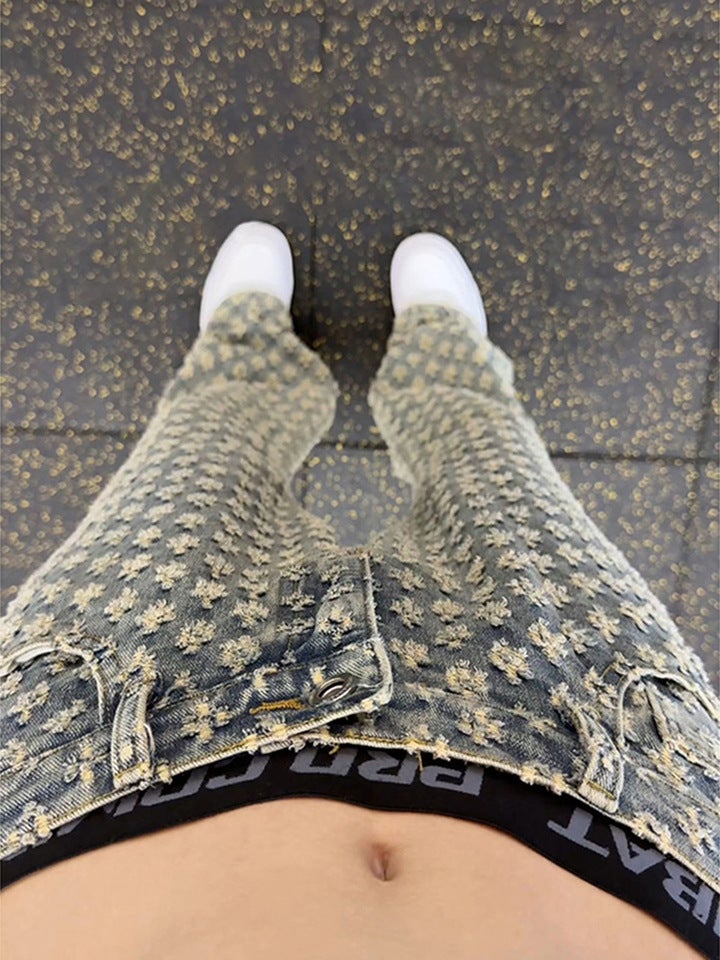 Unisex Classic Denim Jeans Loose Fit Daily Outdoor Wear - Image 1