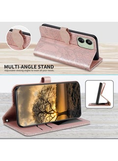 erorex Case For Xiaomi Redmi 13C 4G / 5G Life Tree Embossing Pattern Leather Phone Case  - Image 5