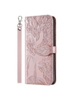 erorex Case For Xiaomi Redmi 13C 4G / 5G Life Tree Embossing Pattern Leather Phone Case  - Image 2