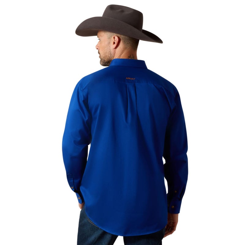Ariat Solid Twill Classic Fit Shirt - Men's Long Sleeve Western Button-Down - Image 2