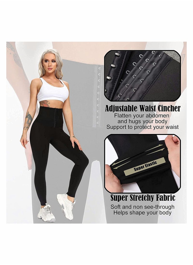 Generic - High Waist Corset Leggings Gym Leggings ​Women Hourglass Body Shaping Trainer（XXL） - Image 1