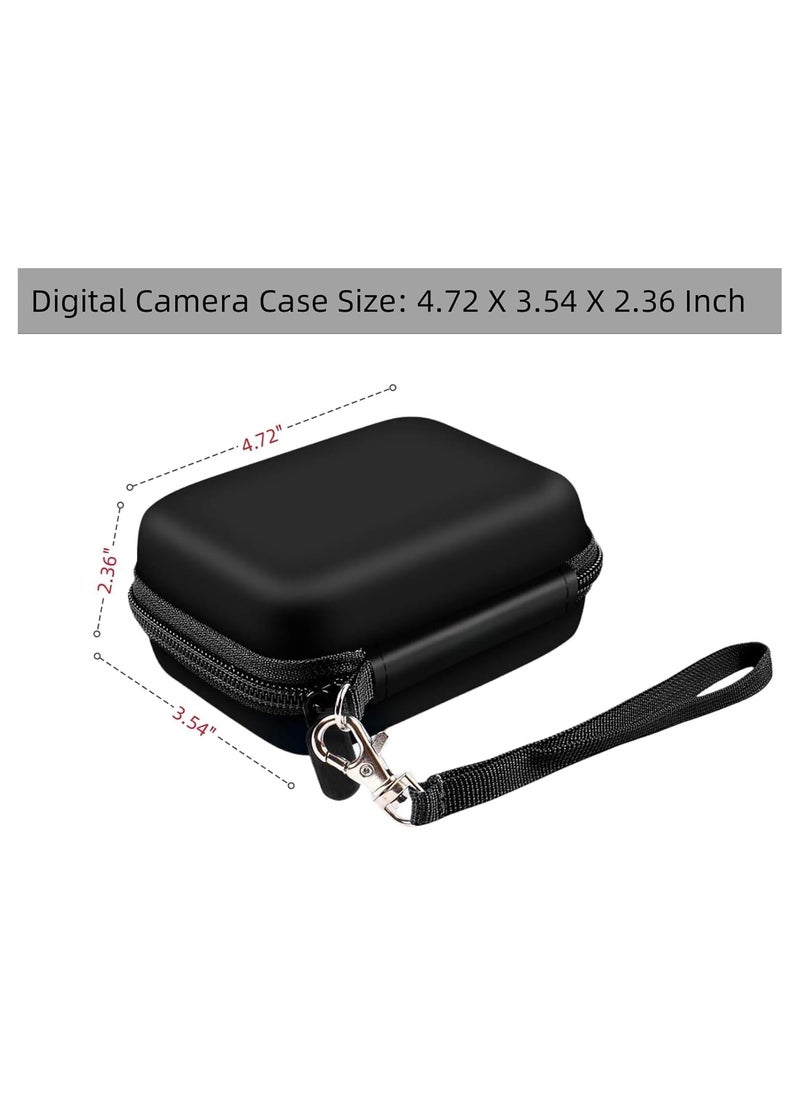 GUDOO حقيبة كاميرا رقمية متوافقة مع Kodak PixPro/Canon PowerShot/Sony DSC، حقيبة حمل واقية صلبة للكاميرا للكابل وبطاقة SD  - Image 2