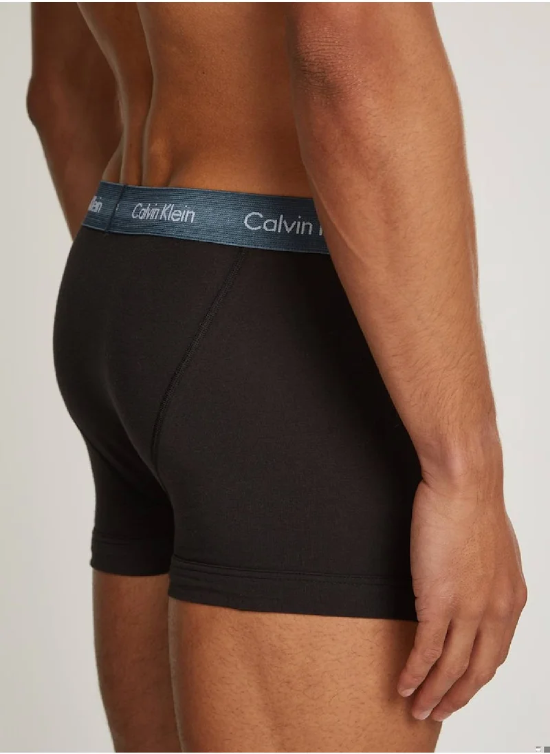 CALVIN KLEIN Men's  3 Pack Trunks , Black - Cotton
