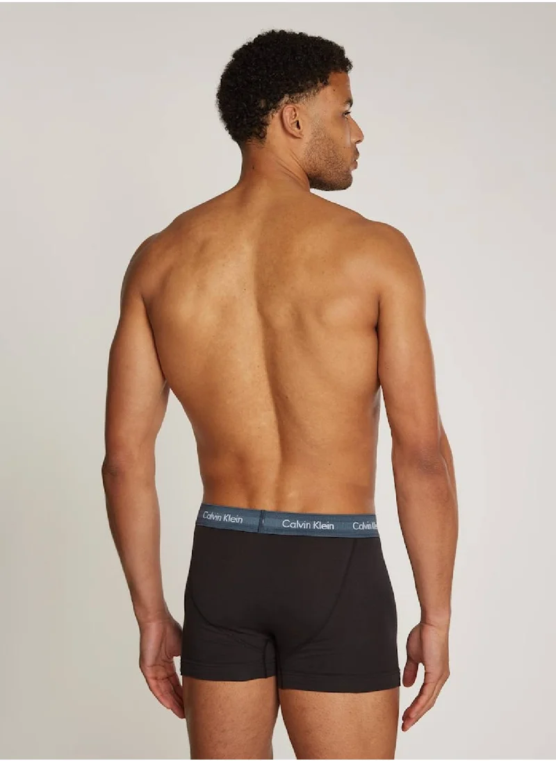 CALVIN KLEIN Men's  3 Pack Trunks , Black - Cotton
