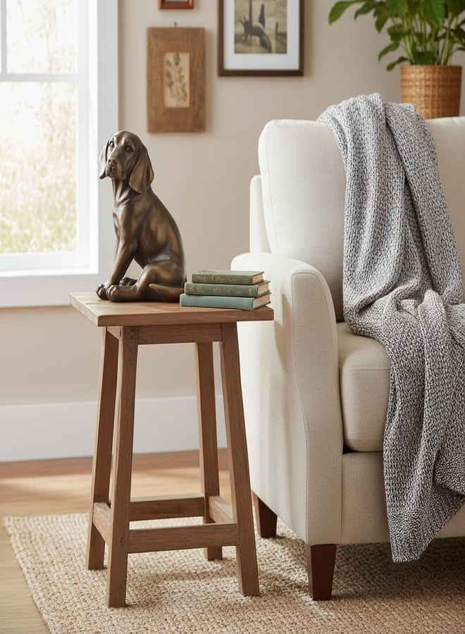 Comfy Hour تمثال كلب لابرادور ريتريفر من كومفي آور، 7 بوصات، تمثال كلب واقعي على الطراز البرونزي، زينة منزلية ومكتبية على شكل كلب، منحوتة حيوانية مصنوعة يدويًا من مادة البولي ريزين، وحدة واحدة - Image 3