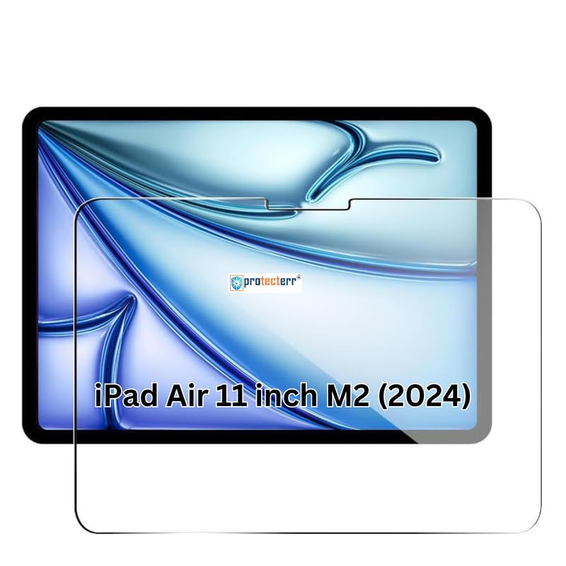 PROTECTERR 1 Pack | Screen Protector Guard for Apple iPad Air 11 inch M2 (2024) - Ultra-Thin, HD Clear, 9H Hardness, Anti-Scratch, Bubble Free, Edge-to-Edge Easy Install (Not Tempered Glass) - Image 1