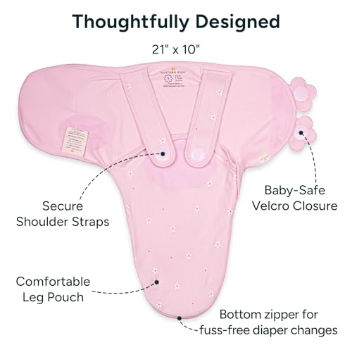 NINTARABABY Swaddle Wrap – Premium Organic Cotton, Wake Me Not Swaddle with Baby-Safe Velcro, Ultra-Soft & Snug Newborn Sleep Sack, Breathable Swaddling Blanket, Gift for Infant 0-3 Months - Image 3