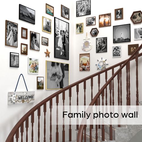 Giftgarden 12 Pack 3.5x5 Picture Frame Black, Multiple 3.5 x 5 Photo Frames Bulk for Tabletop Display or Wall Hanging - Image 5