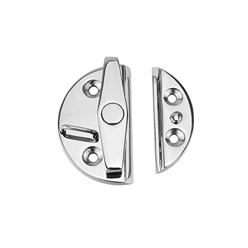 Tearom Marine Boat Door Catch Latch 316 Stainless Steel Door Latch Round 55mm Twist Lock Suit for Boat and Many External Cabinet Applications (1) - Image 5