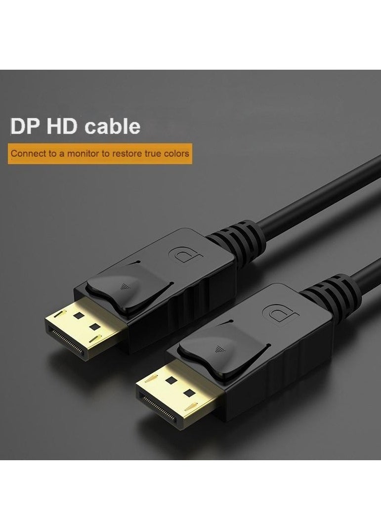 ماركة غير محددة كابل DisplayPort إلى DisplayPort بطول 1.8 متر - كابل DP إلى DP بدقة 4K بتردد 60 هرتز، مناسب للألعاب وأجهزة الكمبيوتر المحمولة والشاشات وأجهزة العرض - يدعم HDR، 2K بتردد 144 هرتز، 1080 بكسل بتردد 240 هرتز، مزامنة الصوت والفيديو، مطلي بالذهب، مصنوع من مادة PVC المتينة - متوافق مع تقنية 3D  - Image 1