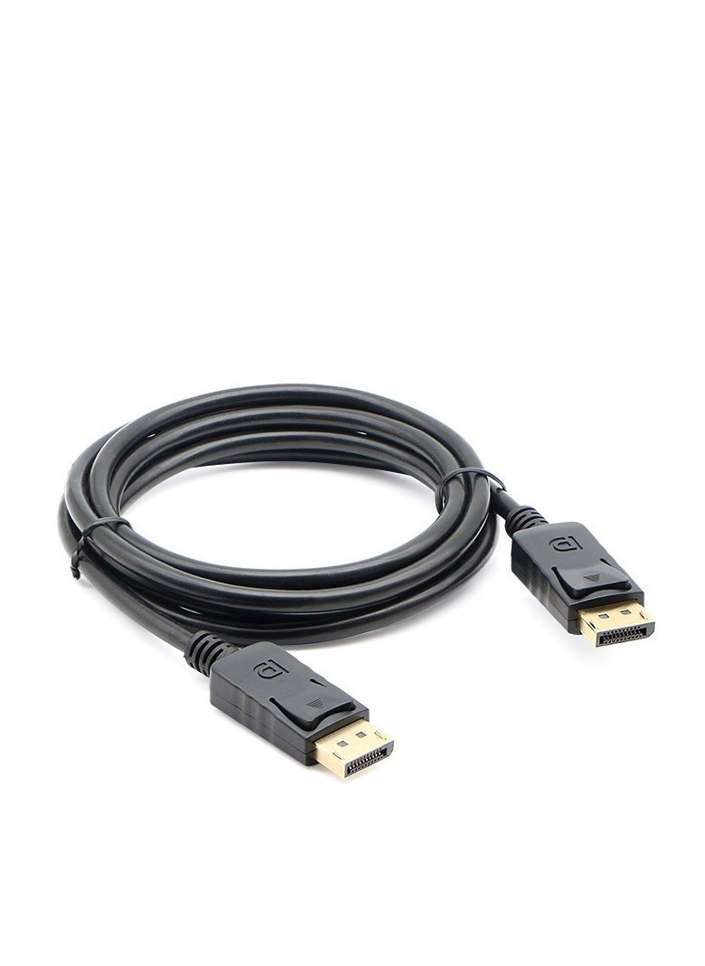 ماركة غير محددة كابل DisplayPort إلى DisplayPort بطول 1.8 متر - كابل DP إلى DP بدقة 4K بتردد 60 هرتز، مناسب للألعاب وأجهزة الكمبيوتر المحمولة والشاشات وأجهزة العرض - يدعم HDR، 2K بتردد 144 هرتز، 1080 بكسل بتردد 240 هرتز، مزامنة الصوت والفيديو، مطلي بالذهب، مصنوع من مادة PVC المتينة - متوافق مع تقنية 3D  - Image 5