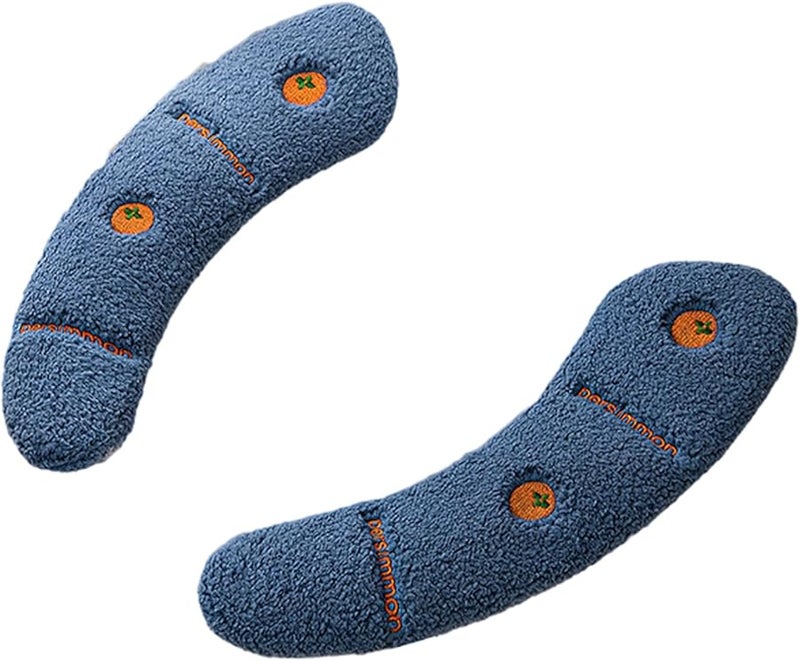 Dark Blue Soft Cushion Toilet Seat Warmer with Handle Reusable Thick Cover for Autumn Winter - Image 2