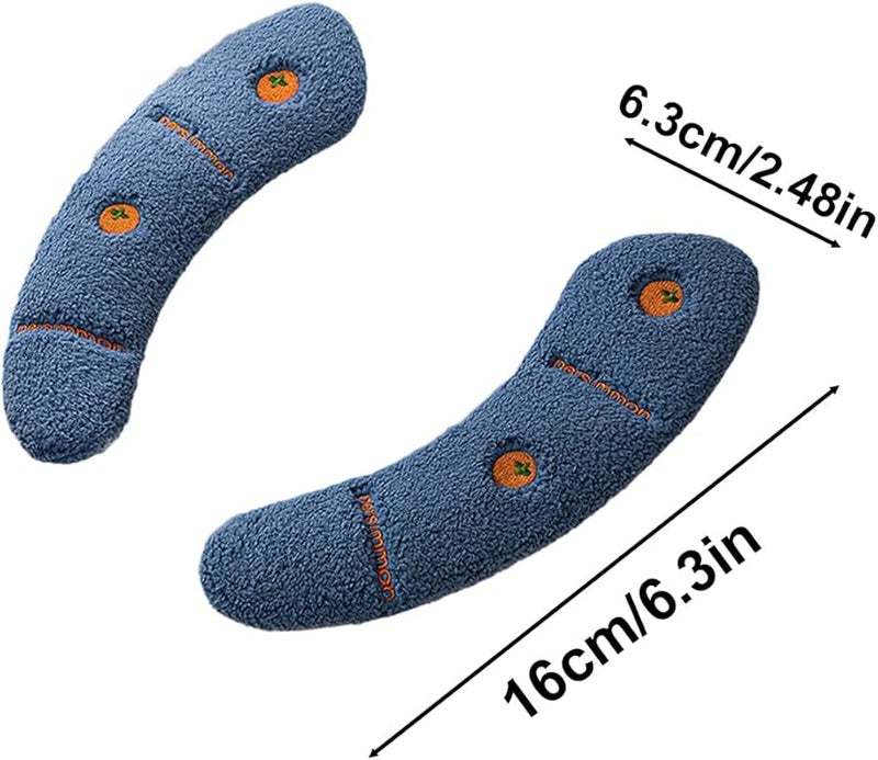 Dark Blue Soft Cushion Toilet Seat Warmer with Handle Reusable Thick Cover for Autumn Winter - Image 5