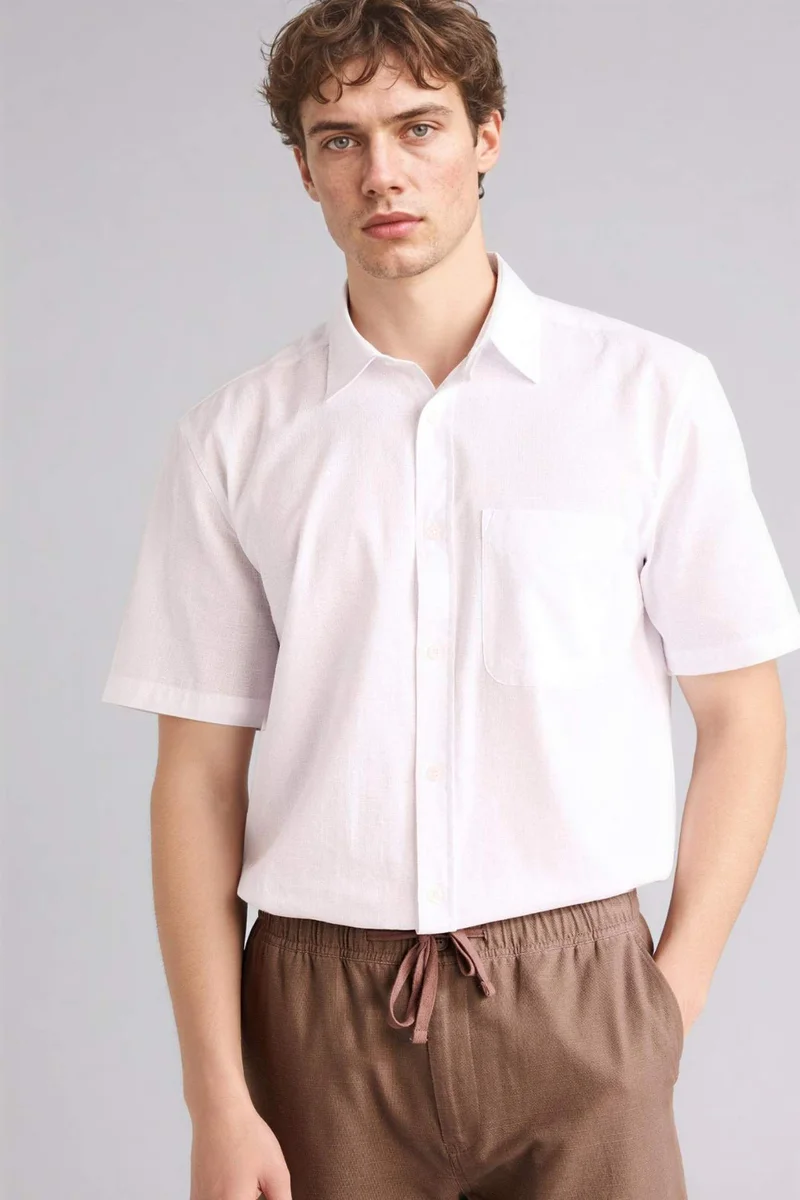 ديفاكتو Basic Cotton Shirt