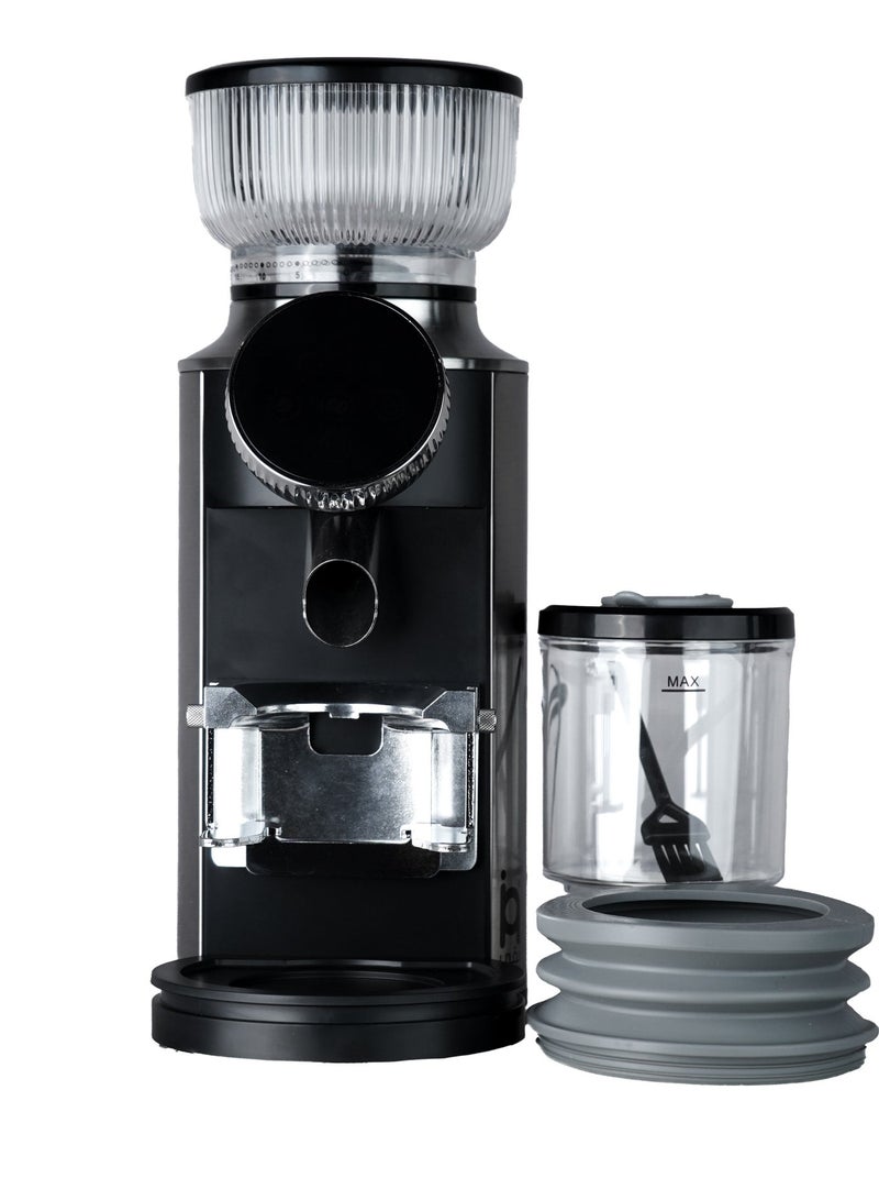 NAQI electric coffee grinder burr grinder espresso grinder adjustable grind coffee bean grinder home barista grinder conical burr mill portafilter grinder touch display grinder - Image 2