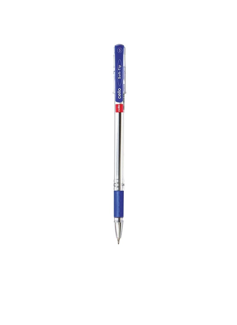 Cello CELLO SOFT TIP BALL PEN 0.7MM BLISTER OF 5PC BLUE, SOFT7 5B  - Image 2