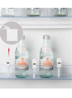 Y&D Fridge Divider, 10 Pack Refrigerator Door Organizer, Drawer Adjustable Separators, with Clips Separators for Home Kitchen Office Supplies Tidy (White)  - Image 4