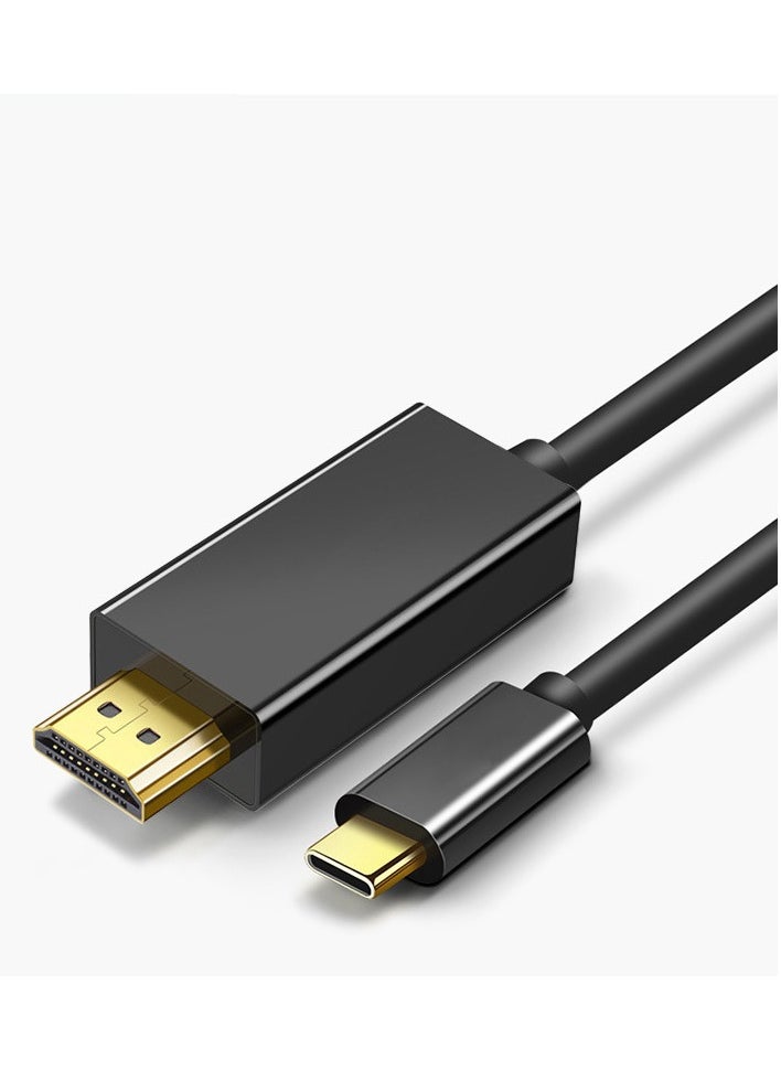 Generic Type C to HDMI HDTV Adapter Cable 1.8 Meter Supports Up to 4K 30Hz Type C to HDMI Converter Cable Type C Male to HDMI Male Adapter Cable  - Image 1