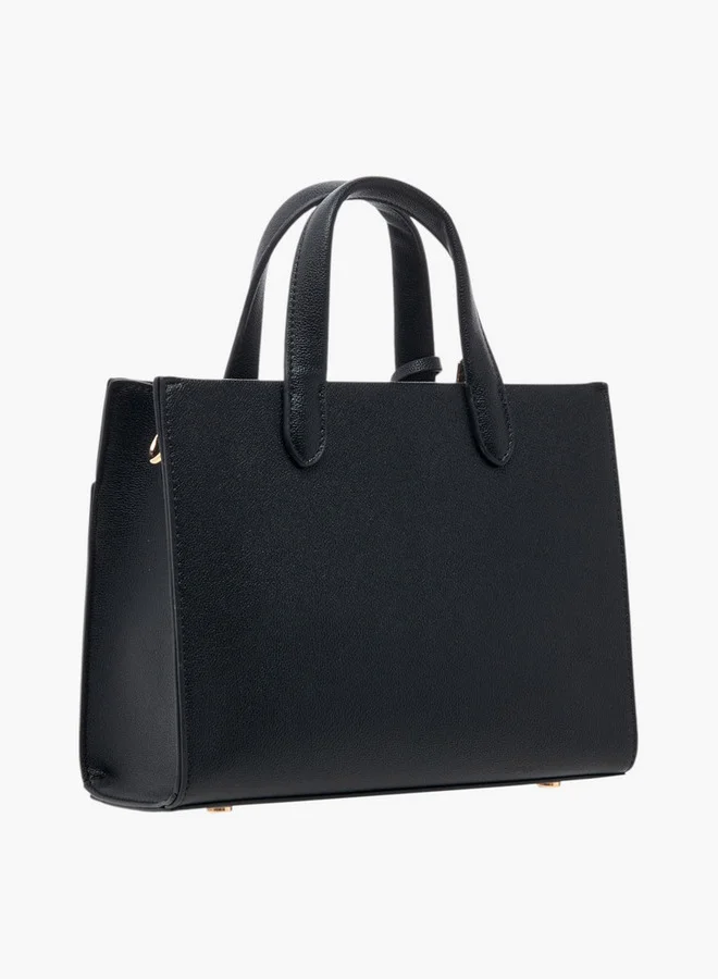 Celeste Solid Tote Bag with Double Handles and Detachable Strap