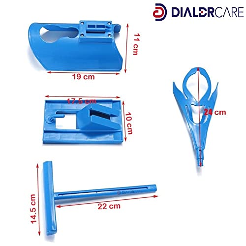 DIALDRCARE Easy on/off Sock Aid Kit/Pain Free No Bending, Stretching or Straining System that Packs up for Convenient Travel (Blue) - Image 2