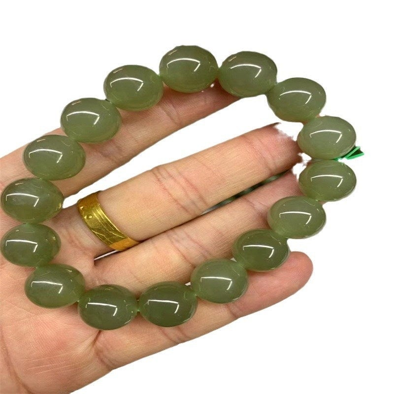 Delicate Alloy Geometric Bracelet for Unisex, Green, Wrist Jewelry - Image 1
