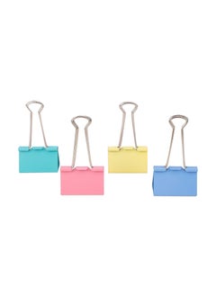 Deli Deli E8551A Binder Clips - 50mm, Assorted Colors  - Image 1