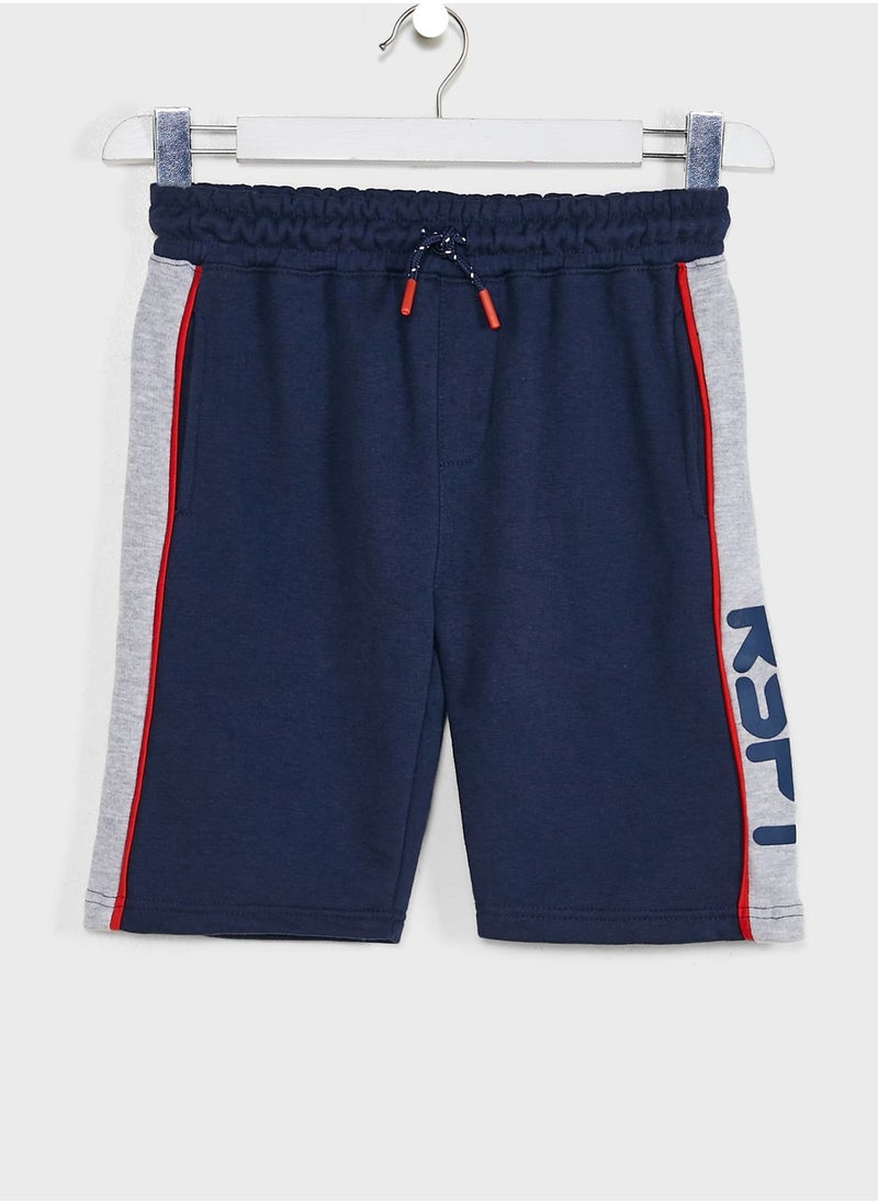 MINOTI - Kids Side Colour Block Casual Shorts - Image 1