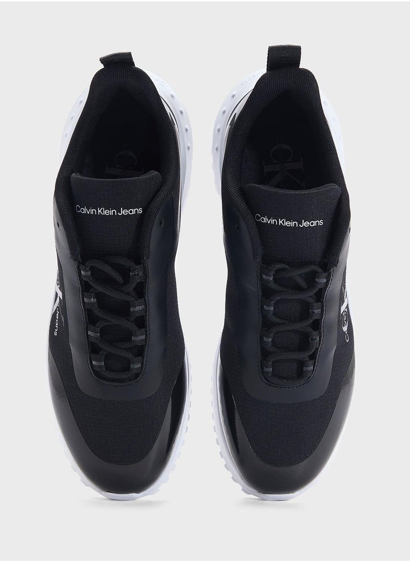 Calvin Klein Jeans EVA LOW LACE MIX RUNNER TRAINERS  - Image 4