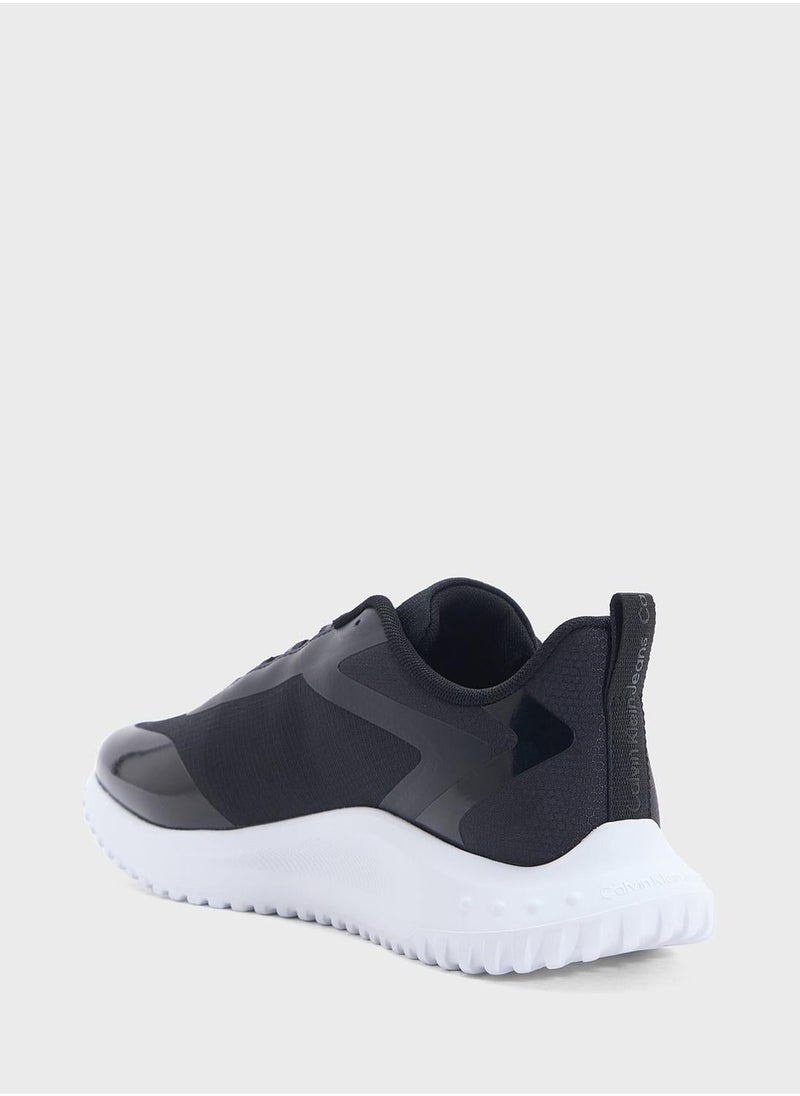 Calvin Klein Jeans EVA LOW LACE MIX RUNNER TRAINERS  - Image 2