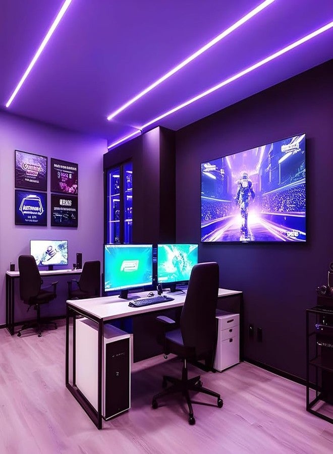 REPISH 5-Meter Purple Neon Light Strip with 600 LEDs and 12V Adapter – Ideal for Wall Decorations, Parties, Celebrations, Bars, and Custom Neon Displays (Pack of 1) - Image 5