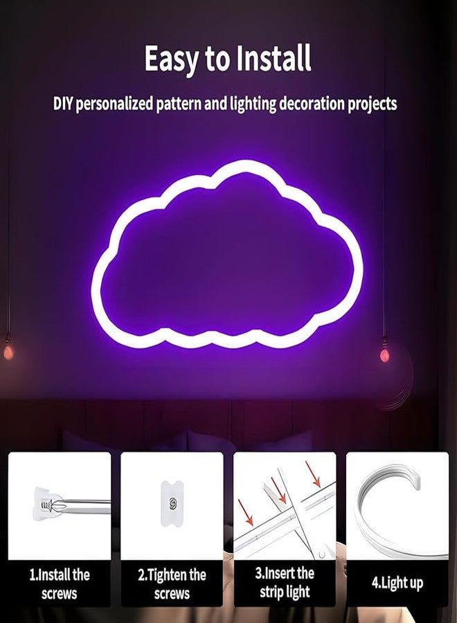 REPISH 5-Meter Purple Neon Light Strip with 600 LEDs and 12V Adapter – Ideal for Wall Decorations, Parties, Celebrations, Bars, and Custom Neon Displays (Pack of 1) - Image 3