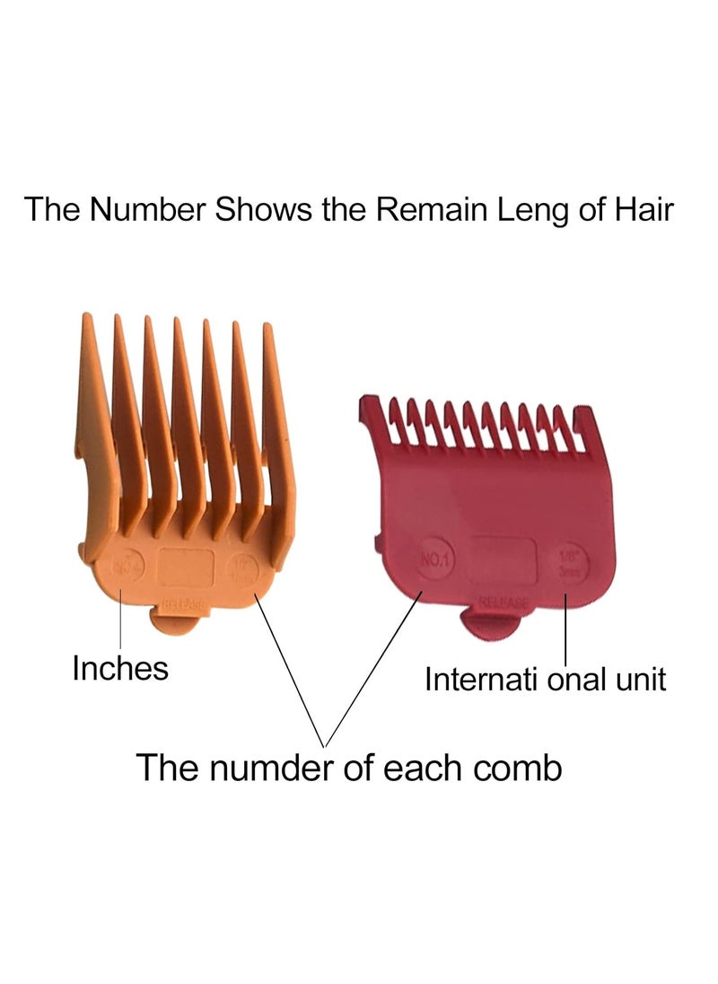 COSYONALL - Professional Hair Clipper Guards Guide Combs,From 1/16inch to 1inch(1.5-25mm),Compatible with Wahl Professional Clippers/Trimmer - Image 1