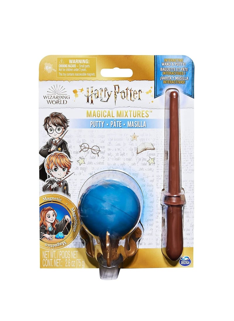SPIN MASTER - Wizarding World Harry Potter, Magical Mixtures Activity Set with Magnetic Putty and Harry Potter Wand, blue - Image 1