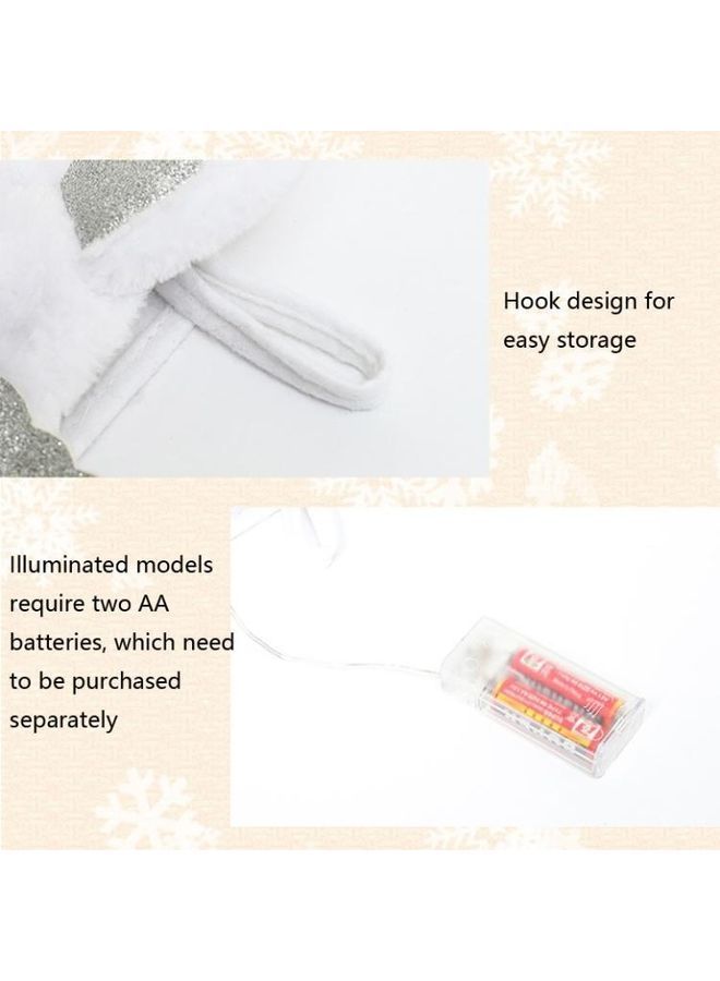 NIBEMINENT Stocking Gift Bag Unicorn Pattern Large Candy White - Image 4