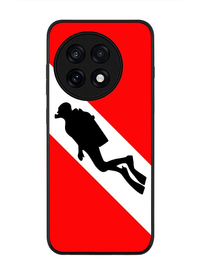 Stylizedd For OnePlus 13R / Ace 5 Pro Case,Slim fit Camera Protection, Shockproof Thin Phone cover  - Diver Flag