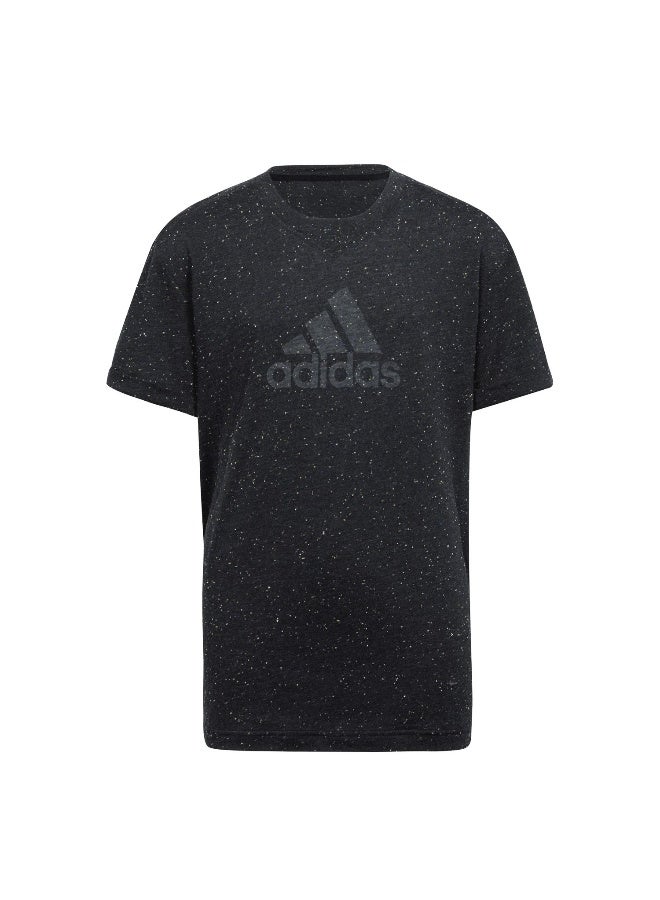 Adidas G Fi Bl T Black Training T-Shirts 7-8Y - Image 1