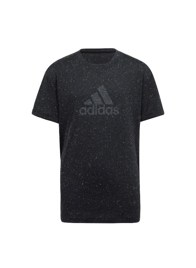 Adidas G Fi Bl T Black Training T-Shirts 7-8Y - Image 2