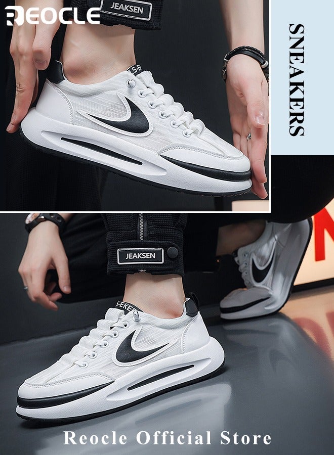 Men's Sneakers Breathable Sports Shoes Fashion Running Shoes Casual Athletic Walking Shoes Non Slip Soft Sole Lightweight Tennis Shoes