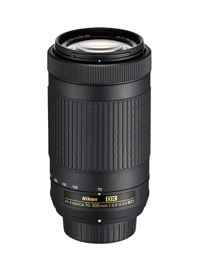 نيكون عدسة نيكور AF-P DX ببعد بؤري 70-300 مم وفتحة عدسة F/4.5-6.3G بتشتيت منخفض أسود - Image 2