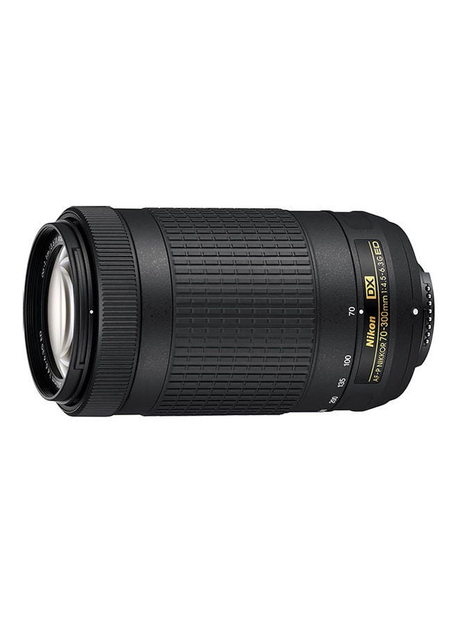 نيكون عدسة نيكور AF-P DX ببعد بؤري 70-300 مم وفتحة عدسة F/4.5-6.3G بتشتيت منخفض أسود - Image 1
