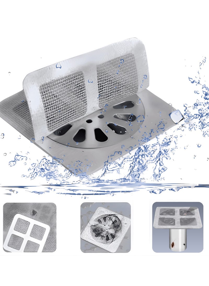 BenQuand Shower Drain Hair Catcher 25 Pcs Mesh Stickers for Bathroom Kitchen Laundry Sink Drain Use - Image 1