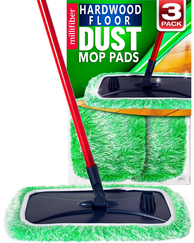 Millifiber Floor Duster Refill 15x8 Inches - Pet Heavy Duty Duster Refill Compatible with All 15x8 Mop Heads, 3-Pack (Mop is Not Included) - Image 1
