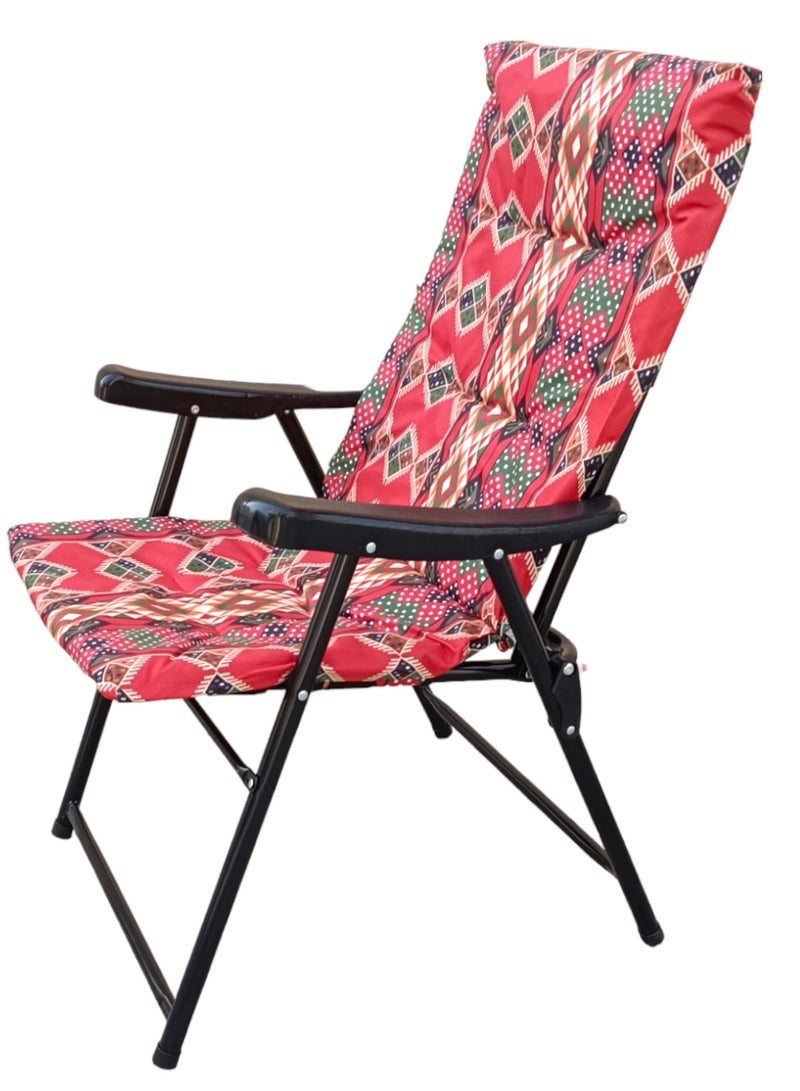 GO2CAMPS Foldable Camping Chair with Cusion Premium Quality | Beach Chair | Garden Chair | Fishing Chair | Travel Chair | Picnic Chair - Image 3