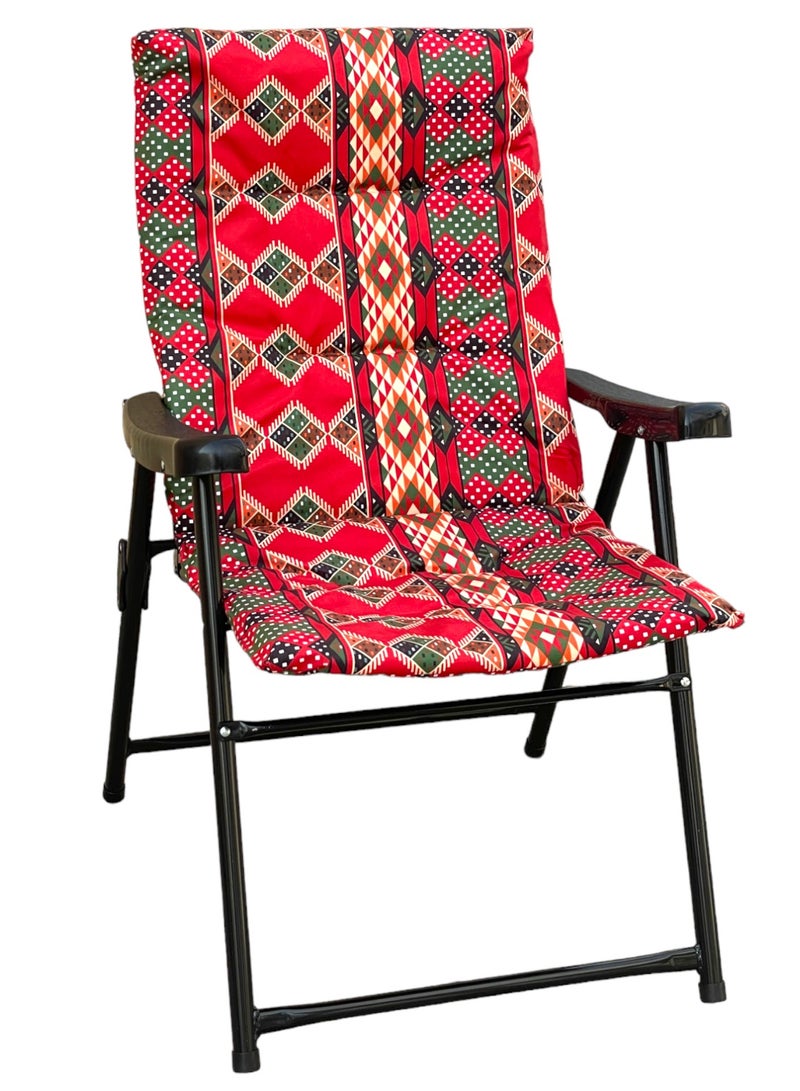 GO2CAMPS Foldable Camping Chair with Cusion Premium Quality | Beach Chair | Garden Chair | Fishing Chair | Travel Chair | Picnic Chair - Image 1