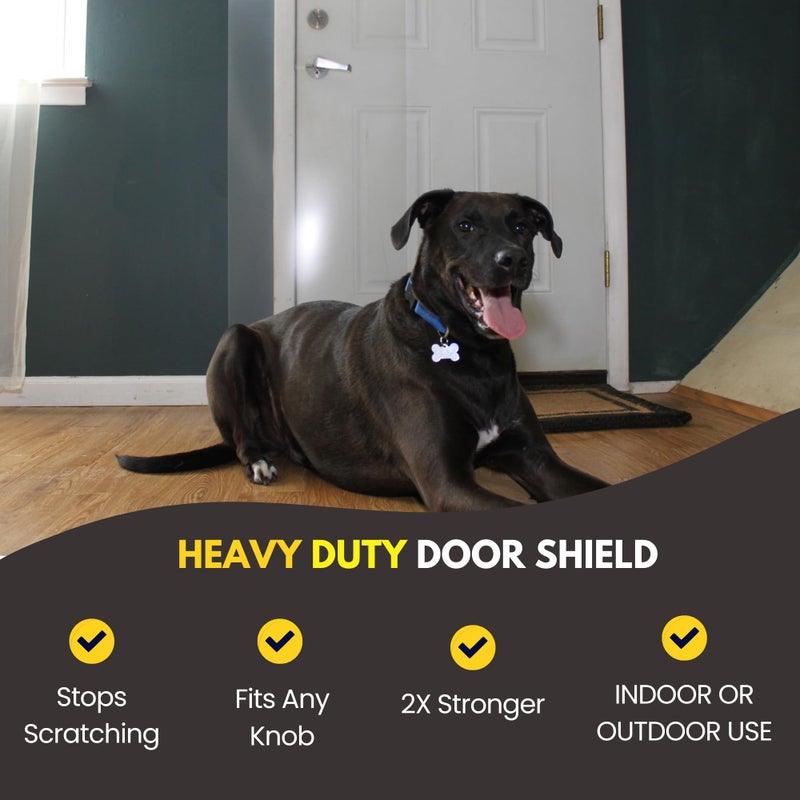 CLAWGUARD Heavy Duty Door Scratch Shield â€“ 20x44 in. Door Scratch Protector Dog & Cat â€“ Clear Wall, Frame & Furniture Cat Scratch Protectors - Image 4