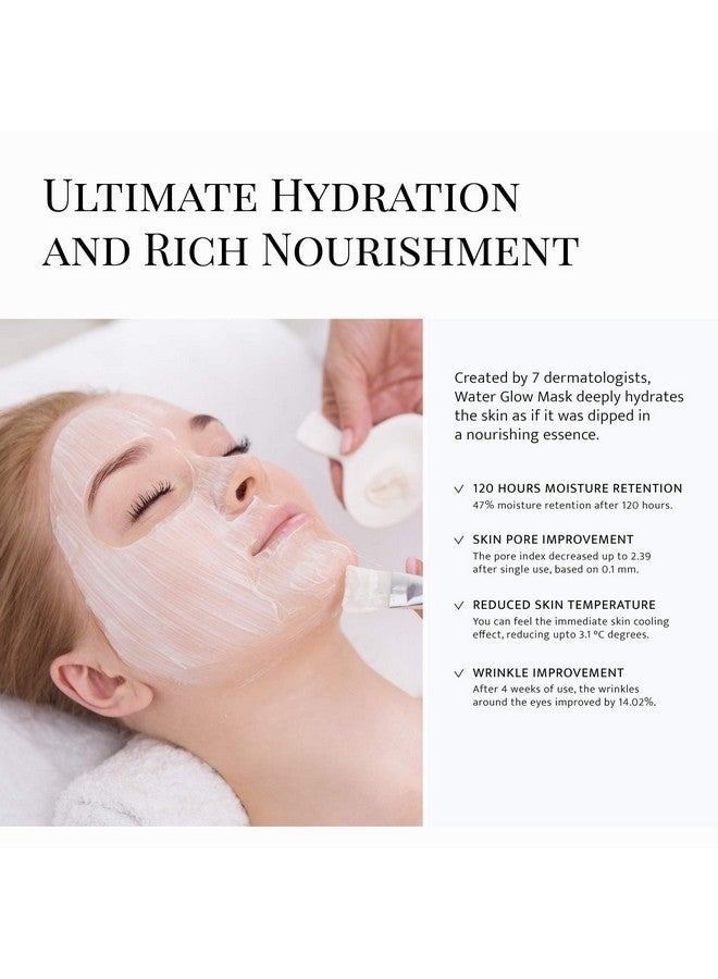 DOCTORCOS Snow White Water Glow Mask Cream Moisturizing Sheet Free Sleeping Pack (2 Original + Brush) - Image 4