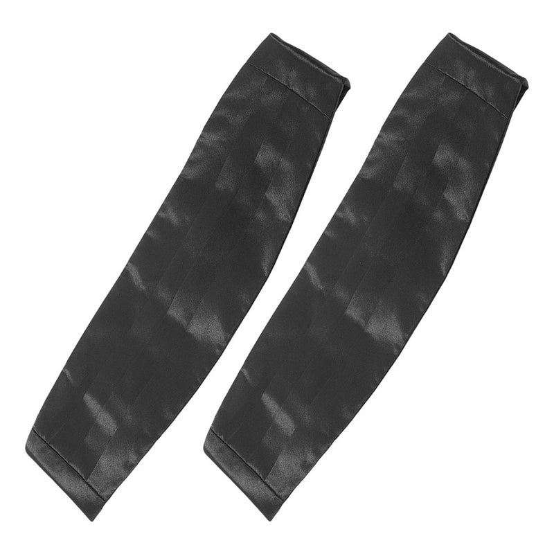 2pcs Color Cummerbund Men Formal Tuxedo Accessories Adjustable Satin Waistband For Wedding And Party Events - Image 3