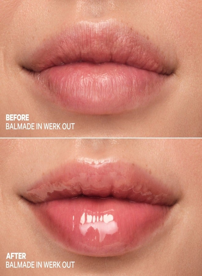 MILK MAKEUP Milk Makeup Balmade Hydrating Tinted Lip Balm Pump 12ml – Warm Beige Tint with Apricot Twist Flavor & Electrolytes  - Image 3