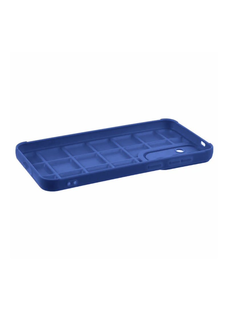 Wtech Samsung Galaxy S24 Plus / S24+ 2024 Premium Soft Liquid Silicone Puff Surface Case Cover - Navy Blue - Image 4