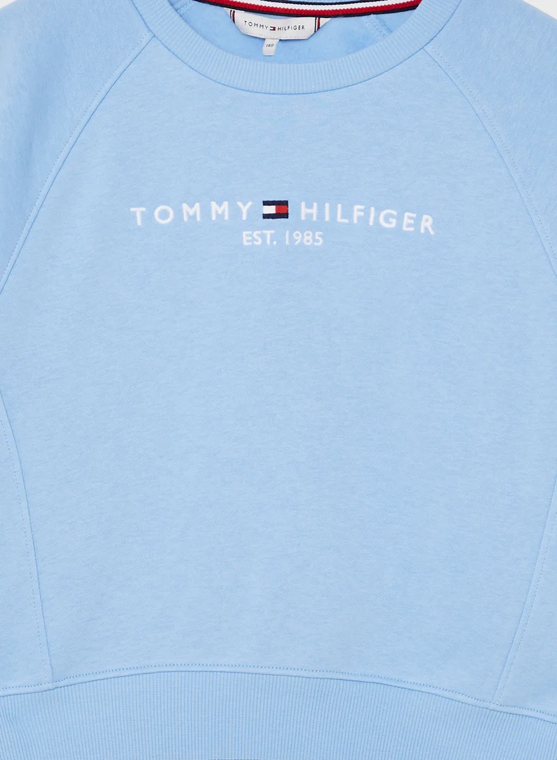 تومي هيلفيغر Youth Embroidered Sweatshirt